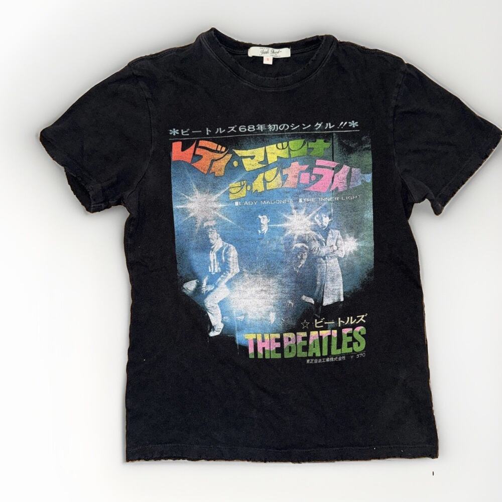 Junk Food Band T-Shirt Black Small 20x25